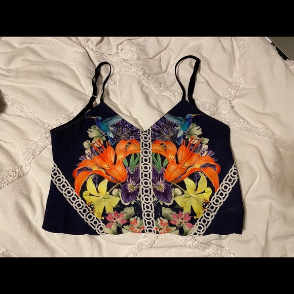 LF Cropped Silky Tank with Lowcut Back - Picture 2 of 3